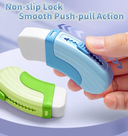 4+1 Pack Rubber Erasers Sliding Retractable Eraser (5 Count)