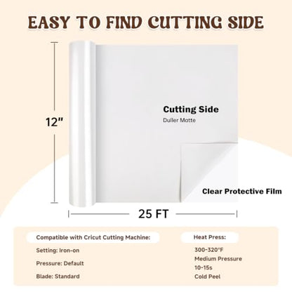 Heat Transfer Vinyl White HTV Rolls