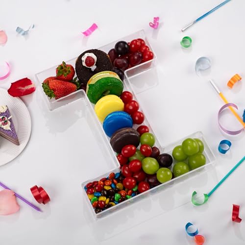 11" Clear Acrylic Letter & Number Charcuterie Tray