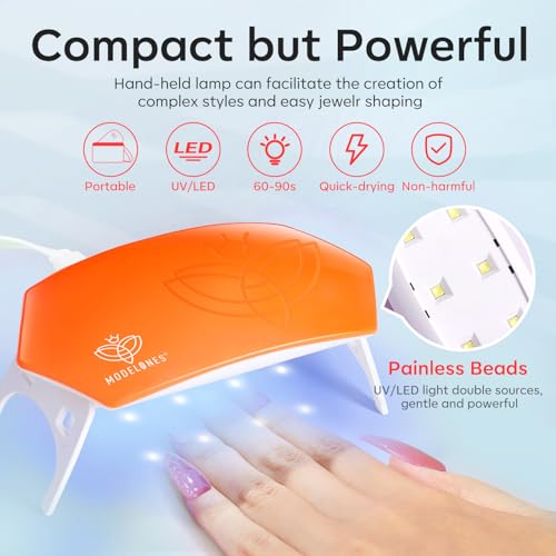 133pcs Poly Nail Gel Kit 32 Colors with 8W Nail Lamp