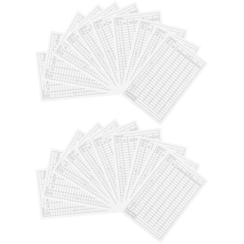 Golf Score Sheet 20 Sheets Golf Scorecard Record Score Keeper (20 Count)
