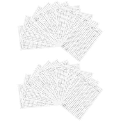 Golf Score Sheet 20 Sheets Golf Scorecard Record Score Keeper (20 Count)