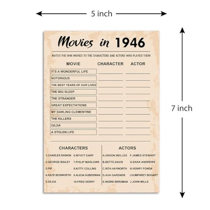 80th Birthday Party Games (30 Count)
