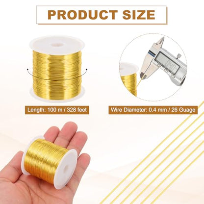 26 Guage 0.4 mm 328 Feet Jewelry Craft Wire