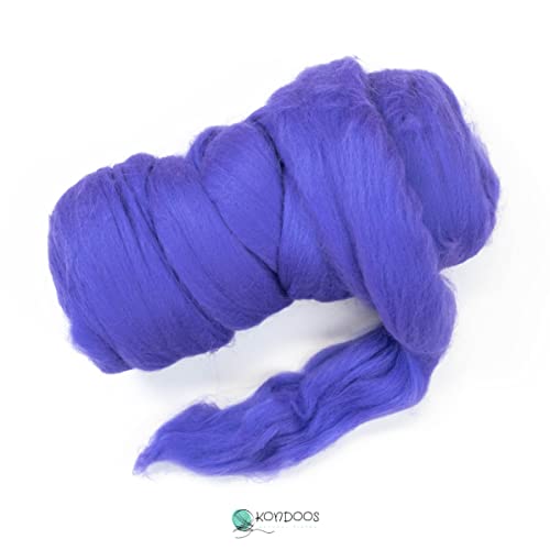 Colored Natural Wool roving