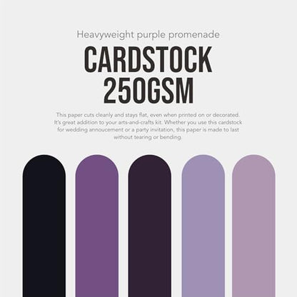 Purple Cardstock Paper 8.5x11 50 Sheets