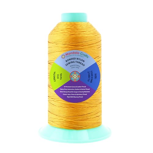 Size 346 210D T350 Gold Bonded Nylon Thread