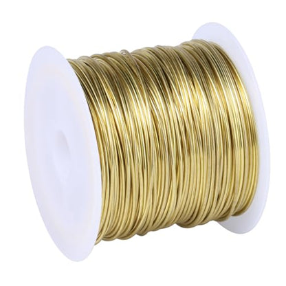 164FT 22 Gauge Jewelry Wire for Jewelry Making Gold Copper Beading Wire (164 Foot)