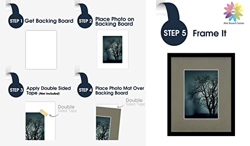Mat Board Center 10 Pack 8x10 Photo Mats for 5x7 Picture