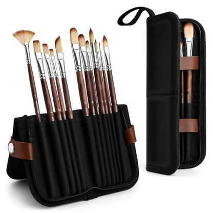 12pcs Paint Brush Set (12 Count)