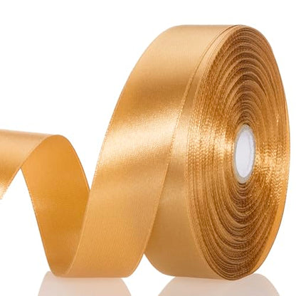 1 Copper Solid Satin Ribbon for Gift Wrapping