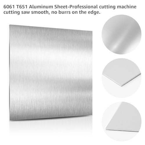 2 Pack 6061 T651 Aluminum Sheet Metal 6" x 12" x 1