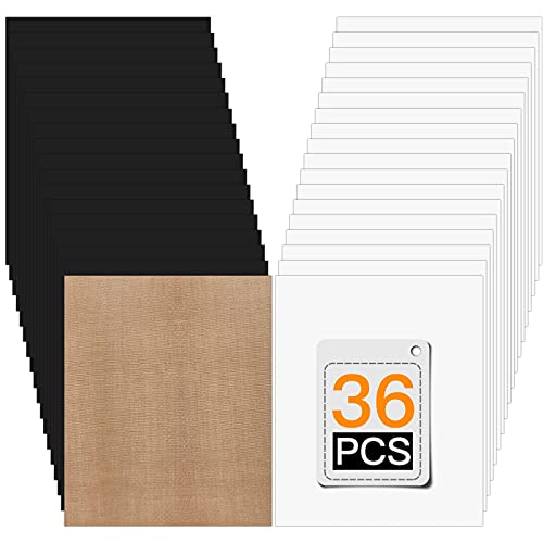 White & Black Heat Transfer Vinyl (36 Count)