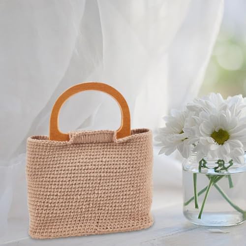 3 Set Crochet Bag Kit for Beginners 3 Colors Tote Bag Set with Step (3 Count)