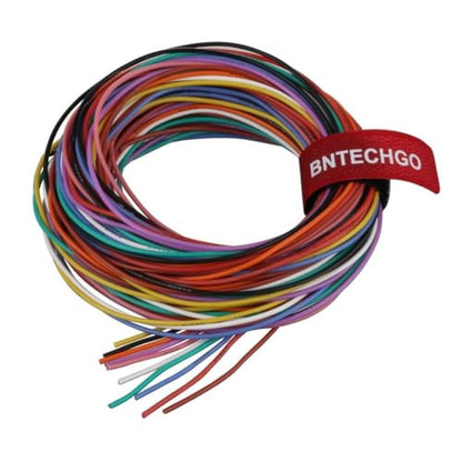 24 AWG Silicone Wire Kit 10 Color Each 5ft Stranded Tinned Copper