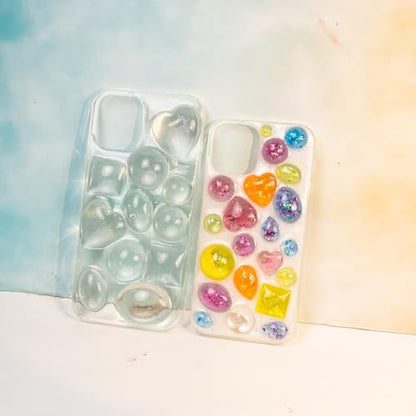 Cabochon Gem Silicone Mold 2 Trays for Resin Casting Jewelry Making (176 Count)