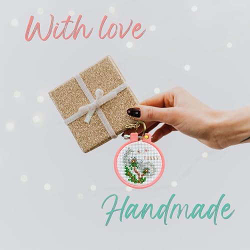 Stamped Embroidery Kit Cross Stitch Luggage Tag Kit Needlepoint Project