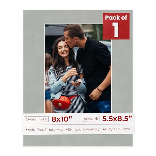 8x10 Mat Bevel Cut for 5.5x8.5 Photos