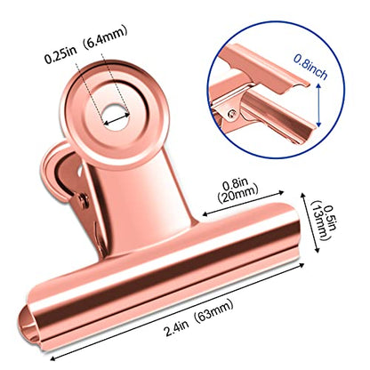 10 Pack Large Metal Hinge Clips 2.5 Inches Bull Hinge Paper Clips (10 Count)