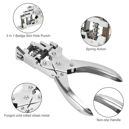 Heavy Duty Handheld Hole Punch for ID Cards