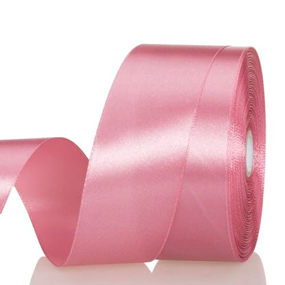 1 1 2 Inch Rose Gold Solid Satin Ribbon for Gift Wrapping