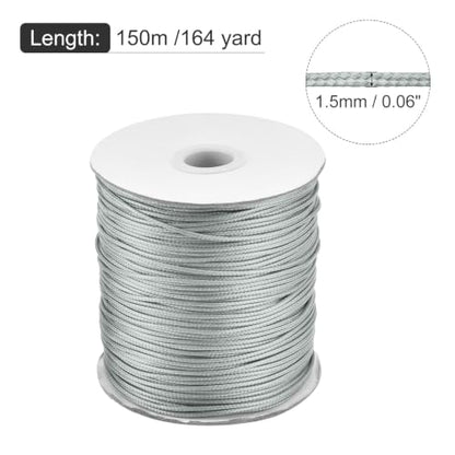 Waxed Cord 1.5mm Waxed Polyester Cord 175 Yard Wax String for Bracelet Making