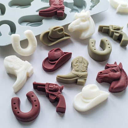 2 Pack Cowboy Chocolate Molds (2 Count)