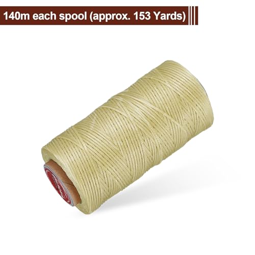 Flat Leather Sewing Waxed Thread