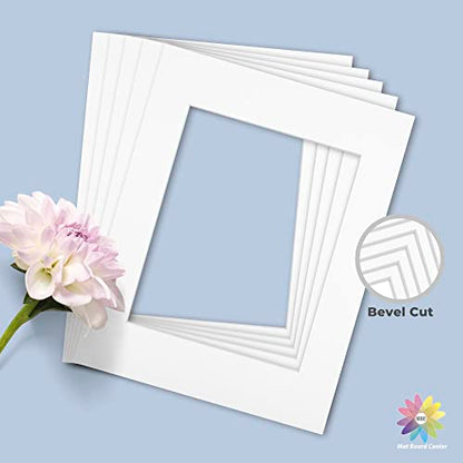 Mat Board Center 10 Pack 11x14 Photo Mats for 8x10 Picture (10 Count)