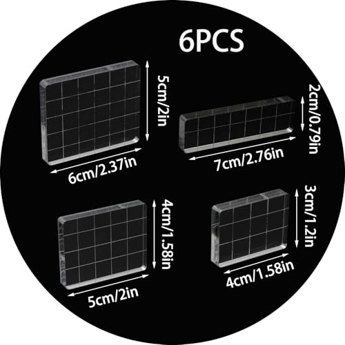 6 Pack Clear Stamp Blocks (6 Count)