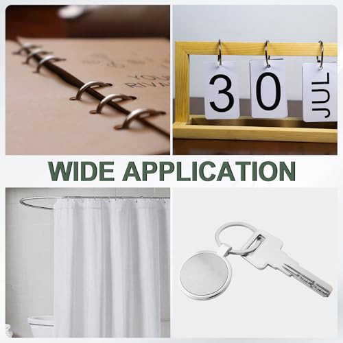3" x 3.2" Loose Leaf Binder Rings (30 Count)