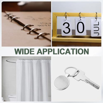 3" x 3.2" Loose Leaf Binder Rings (30 Count)