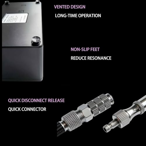 Airbrush Kit with Quiet Air Compressor