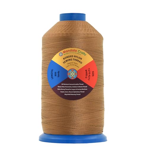 Size 277 840D T270 Russet Brown Bonded Nylon Thread (3750 Foot)