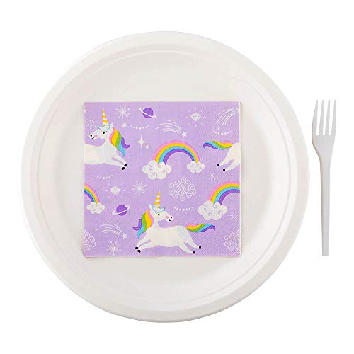 Purple Paper Luncheon Napkin (20 Count)