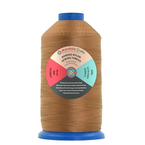 Size 207 630D T210 Russet Brown Bonded Nylon Thread