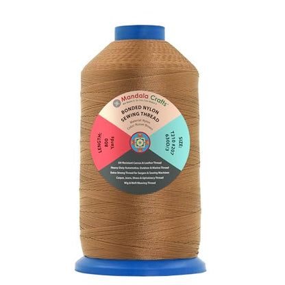 Size 207 630D T210 Russet Brown Bonded Nylon Thread