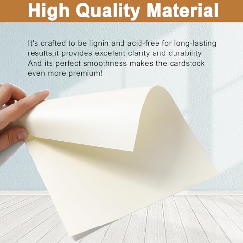 100 Sheets 10 Colors Shimmer Cardstock 8.5 x 11 Craft Paper 75lb (100 Count)