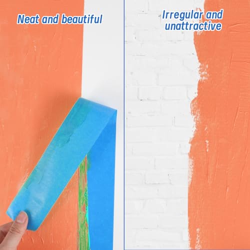 5 Rolls Painters Tape 2 Inch Wide Blue Painters Tape for Wall Painting (5 Count)