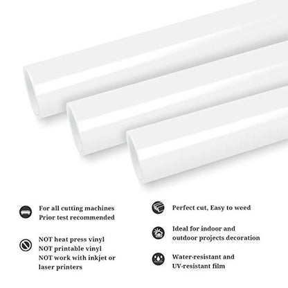 Permanent Adhesive Vinyl 12" x 10ft (10 Foot)