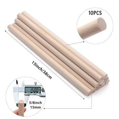 Wood Dowels Wooden Dowel Rods for Crafts