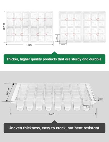 2 Packs Large Seed Starter Tray (2 Count)