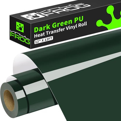 Dark Green Heat Transfer Vinyl Roll 12" x12ft Matte HTV Vinyl