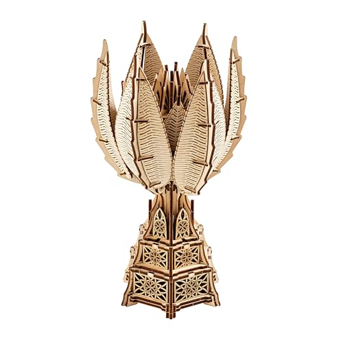 Fiery Bloom 3D Wooden Puzzles for Adults to Build