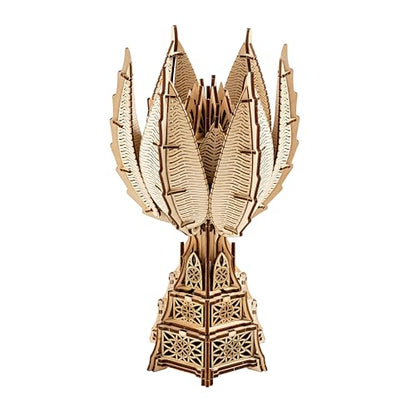 Fiery Bloom 3D Wooden Puzzles for Adults to Build