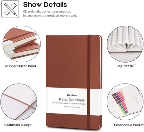 5 Pack Lined Notebook Journals (5 Count)