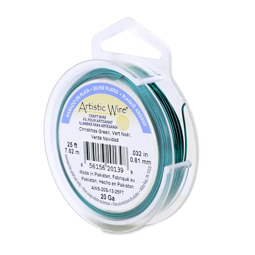 20 Gauge Silver Plated Tarnish Resistant Colored Copper Craft Wire