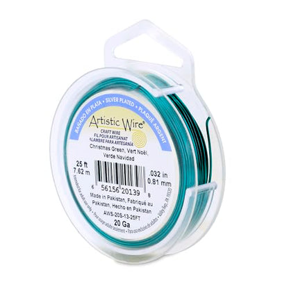 20 Gauge Silver Plated Tarnish Resistant Colored Copper Craft Wire