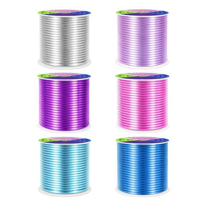 13 GA Turquoise Pink Assorted Anodized Aluminum Craft Wire (300 Foot)