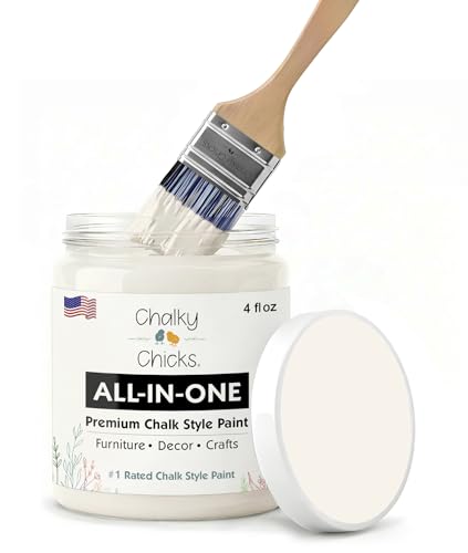 Aged Burlap 4 Fl Oz Chalk Paint for Furniture All in One